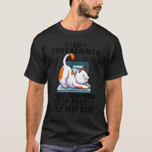 Retro Vintag I are Programmer Computer Cat Beep T-Shirt