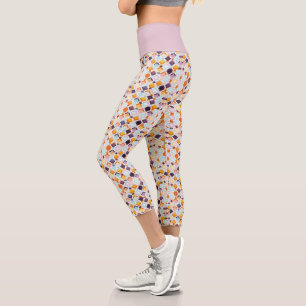 Retro Vintag in Pasten Capri Leggings