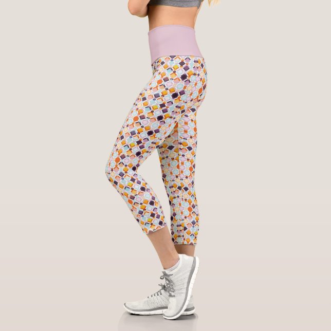 Retro Vintag in Pasten Capri Leggings (Links)