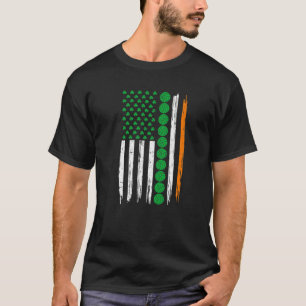 Retro Vintag Irish USA Flag Sport Volleyball St.P T-Shirt