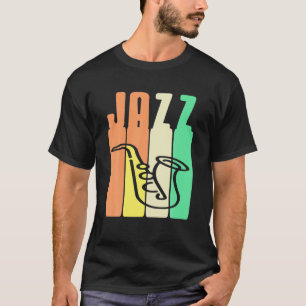 Retro Vintag JAZZ Phantastische Designs für Jazz L T-Shirt