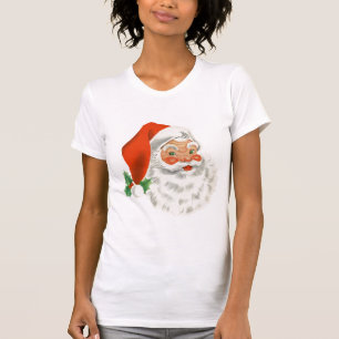 Retro Vintag Jolly Santa Claus Weihnachten T-Shirt