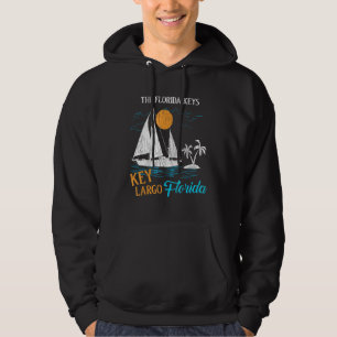 Retro Vintag Key Largo Familienurlaub Matching F Hoodie