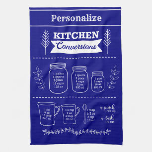 Retro Vintag Küche Kochen Umleitungen Navy Blau Geschirrtuch