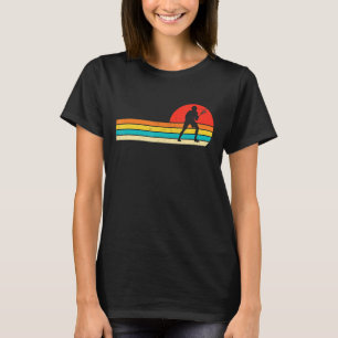Retro Vintag Lacrosse Lover Distressed Coach Spuk T-Shirt