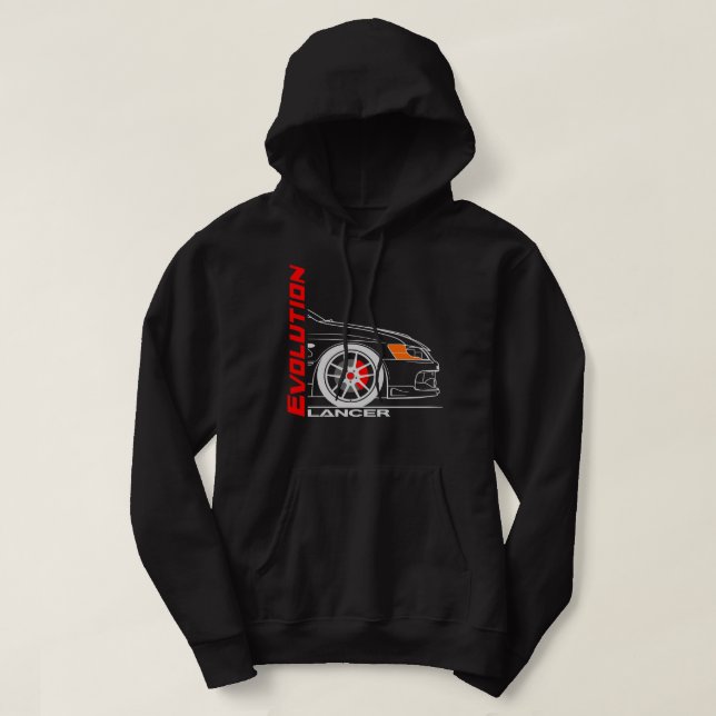 Retro Vintag Lancer Evolution Hoodie (Design vorne)