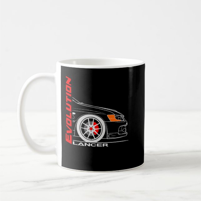Retro Vintag Lancer Evolution Kaffeetasse (Links)
