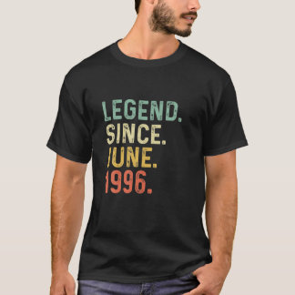 Retro Vintag Legend Epic Seit Juni 1996 25th Bir T-Shirt