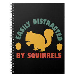 Retro Vintag leicht von Eichhörnchen abgelenkt Notizblock