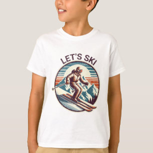 Retro Vintag Let's Ski Resort Winterski T-Shirt