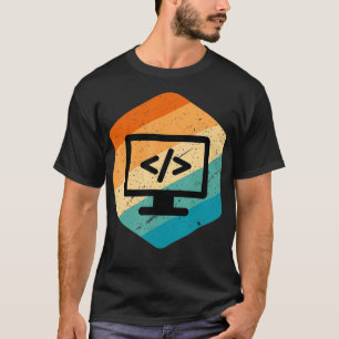 Retro Vintag Look Web Developer CSS JavaScript T-Shirt
