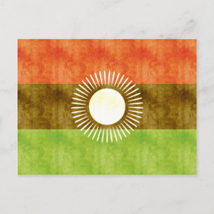 Retro Vintag Malawi Flag Postkarte