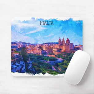 Retro Vintag Maltas Panorama Mousepad
