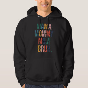 Retro Vintag Mama Mommy Mama Bruh Boy Mama Life Hoodie