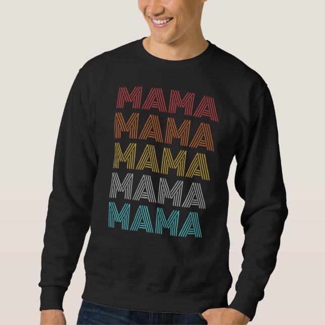 Retro Vintag Mama Sweatshirt (Vorderseite)