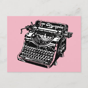 RETRO VINTAG MANUAL TYPEWRITER POSTCARDS POSTKARTE