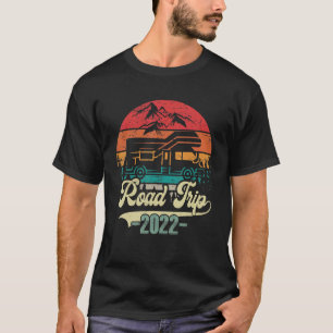 Retro Vintag Matching Family 2022 Road Trip T-Shirt