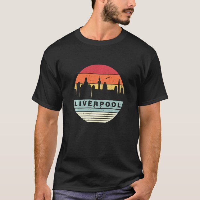 Retro Vintag Matching Liverpool T-Shirt (Vorderseite)