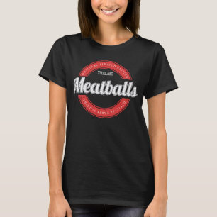 Retro Vintag Meatballs italienisch Meatball T-Shirt