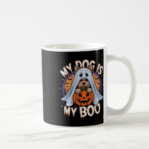 Retro Vintag mein Hund ist mein Boo Halloween Ghos Kaffeetasse