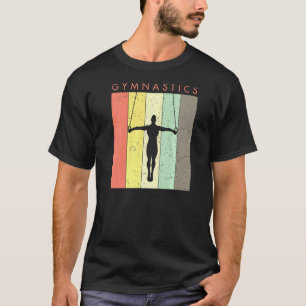 Retro Vintag Mens Gymnastik Gymnastik Rings T-Shirt
