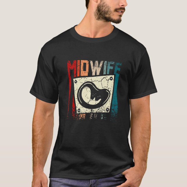 Retro Vintag Midfrau Premium T-Shirt (Vorderseite)