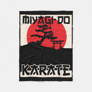 Retro Vintag Miyagi-do Karate Fleecedecke