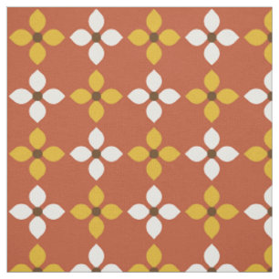 Retro Vintag Mod Floral Muster Stoff