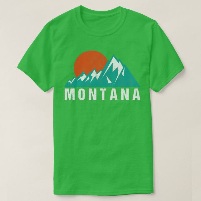 Retro Vintag Montana T-Shirt (Design vorne)
