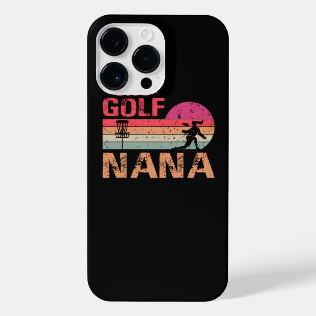 Retro Vintag Nana Disk Golf Geschenk iPhone Hülle (Rückseite)