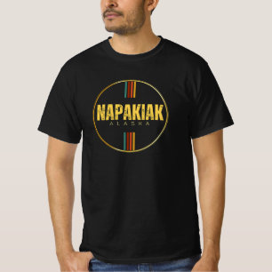 Retro Vintag Napakiak Stadt alaska Staat 70er Ak T-Shirt