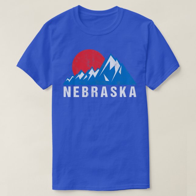 Retro Vintag Nebraska3 T-Shirt (Design vorne)