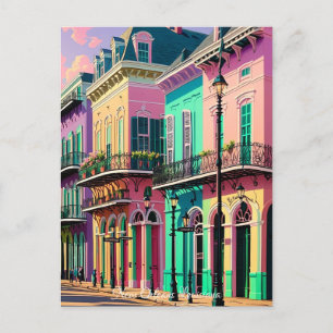 Retro Vintag New Orleans Postkarte