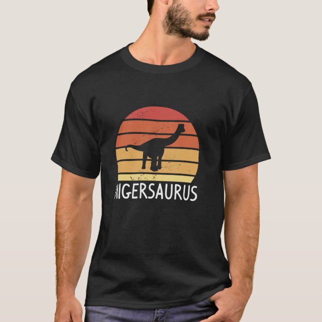 Retro Vintag Nigersaurus Dinosaur Lover Dinosaurie T-Shirt (Vorderseite)