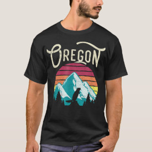 Retro Vintag Oregon OR Mountain Biber T-Shirt