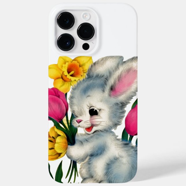 Retro-Vintag Osterhase Case-Mate iPhone Hülle (Rückseite)