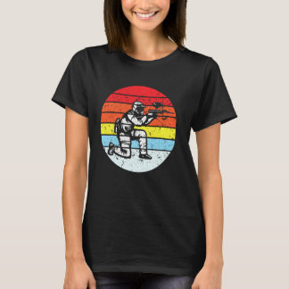 Retro Vintag Paintball Player Silhouette Sports J T-Shirt
