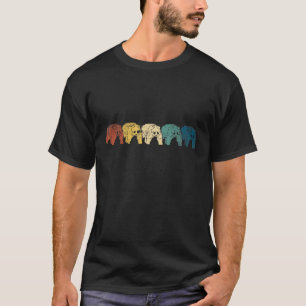 Retro Vintag Panda Bärentiere Männer Frauen Kinder T-Shirt