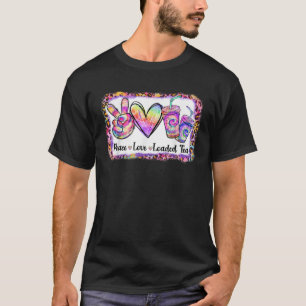 Retro Vintag Peace Liebe Loaded Tee Lover Gefärbte