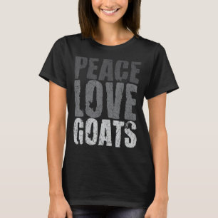 Retro Vintag Peace Liebe Ziegen Süße Tier Farm 3 T-Shirt