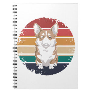 Retro Vintag Pembroke Welsh Corgi Lover Dog Gesche Notizblock