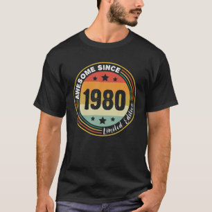 Retro Vintag Phantastisch seit 1980 41St Geburtsta T-Shirt