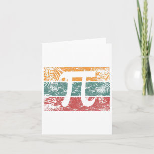 Retro Vintag Pi Day 2025 Math Geek Teacher 3,14 P Karte