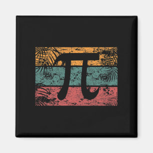 Retro Vintag Pi Day 2025 Math Geek Teacher 3,14 P Magnet