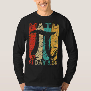 Retro Vintag Pi Tag 3 14 Symbol Pi Math Geek Infi T-Shirt