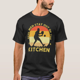 Retro Vintag Pickleball Real Men Bleibe Pickleb he T-Shirt