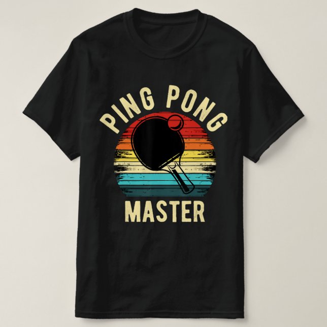 Retro Vintag PingPong T-Shirt (Design vorne)