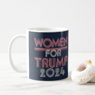 Retro Vintag Pink Women für Trump 2024 Kaffeetasse