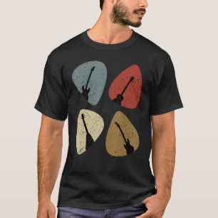 Retro Vintag Plektrum Player Gitarrist Bassist T-Shirt