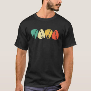 Retro Vintag Plektrum Player Gitarrist Bassist T-Shirt
